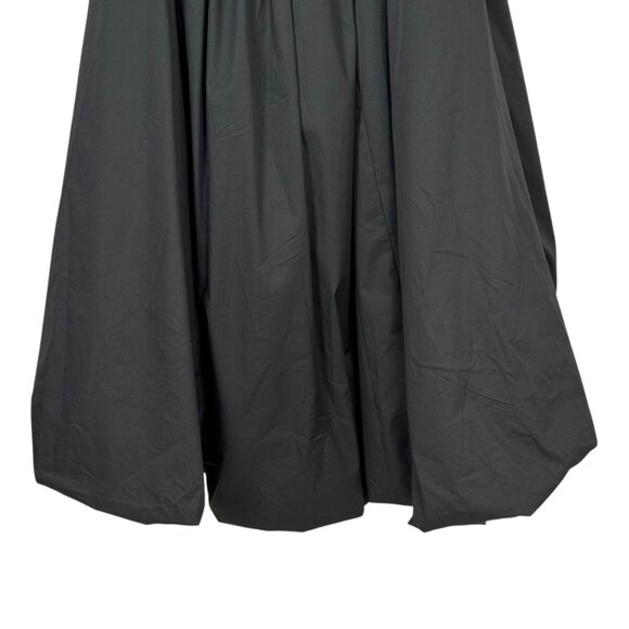 Amylynn Gray Drop Waist Bubble Hem Midi Dress Small Ruched Bodice Sleeveless - Picture 4 of 12